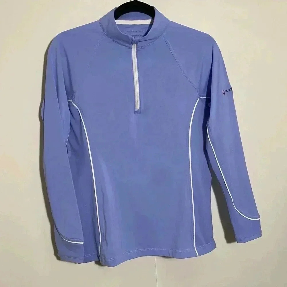 PETER MILLAR Women's Melange Raglan 
Sleeve Perth Layer  Quarter-Zip